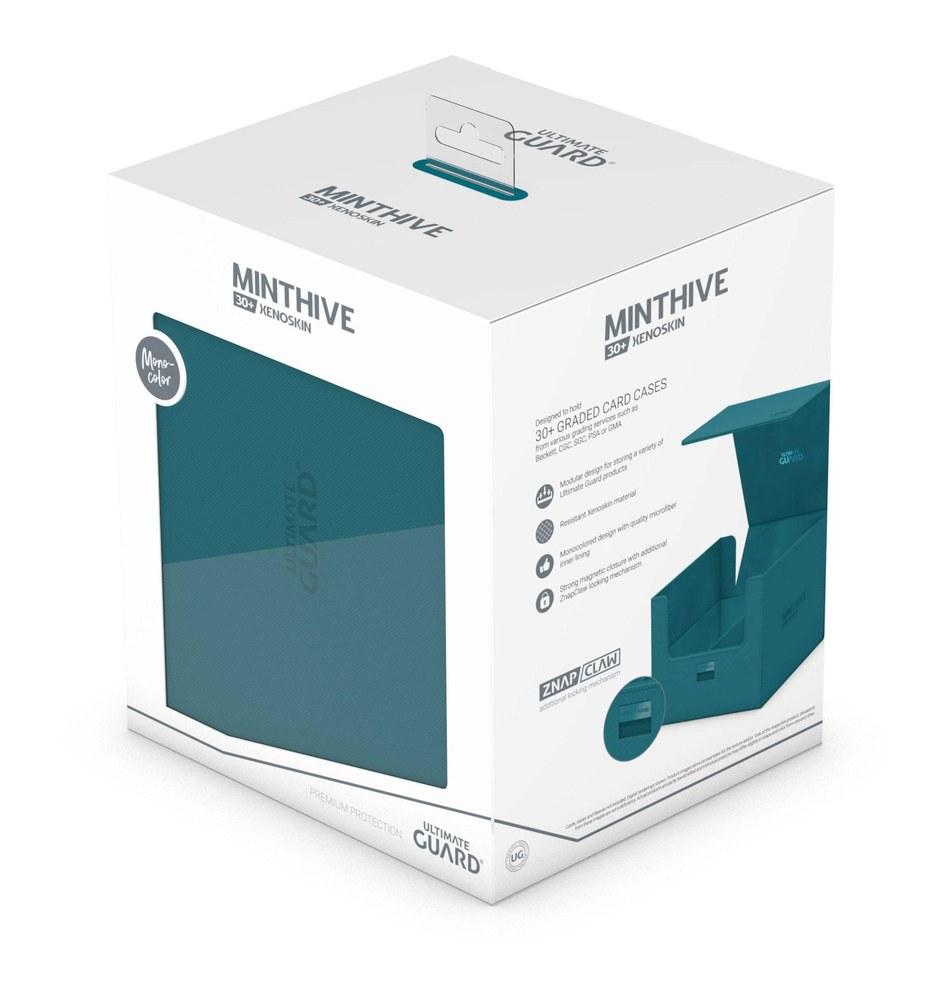 Ultimate Guard Minthive 30+ XenoSkin Gris – Boîte Cartes Gradées PSA Beckett CGC – Rangement Magnétique Premium