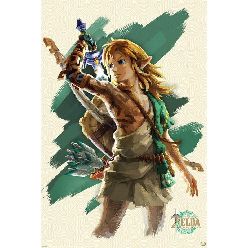The Legend of Zelda Tears of the Kingdom Poster: Link Unleashed (61 x 91 cm)