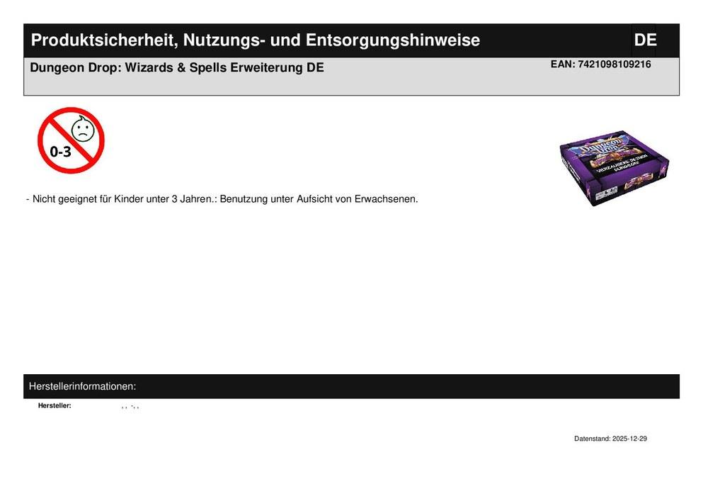 Dungeon Drop: Wizards & Spells Erweiterung DE