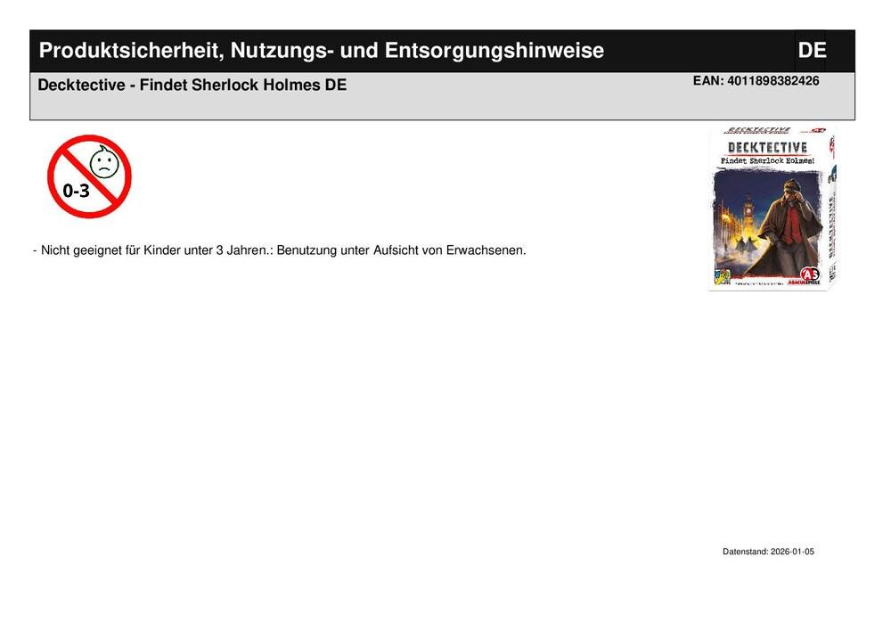 Decktective - Findet Sherlock Holmes DE