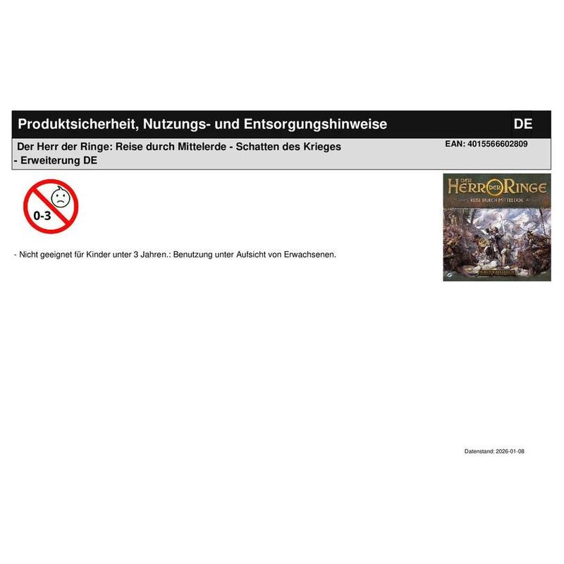 Der Herr der Ringe: Reise durch Mittelerde - Schatten des Krieges - Erweiterung DE