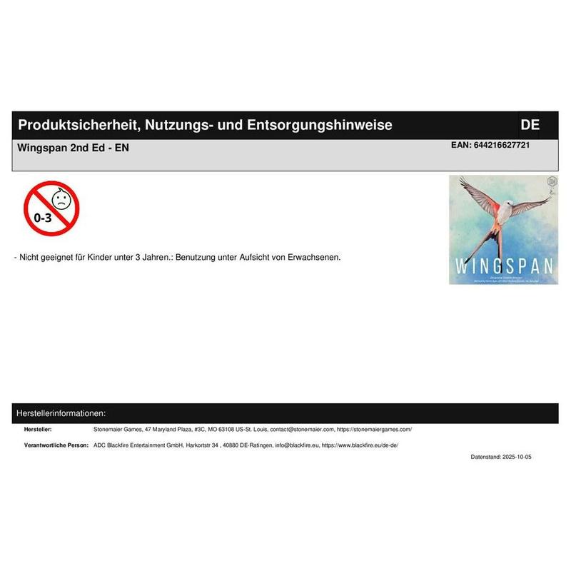 Wingspan 2nd Ed - EN