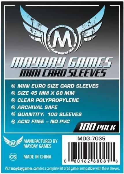 Silver Label Mini Euro Card Sleeves 100 45x68mm