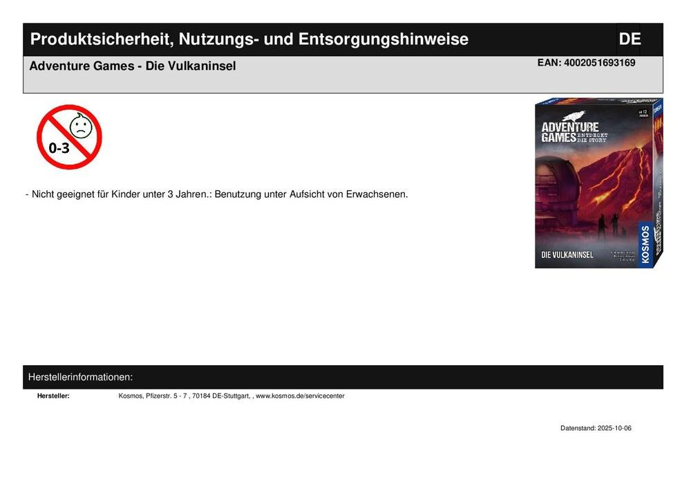 Adventure Games - Die Vulkaninsel