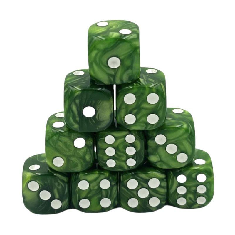 Würfelset D6 Pearl: Green (12)