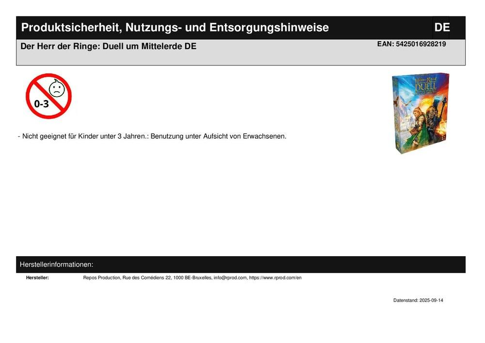 Der Herr der Ringe: Duell um Mittelerde DE