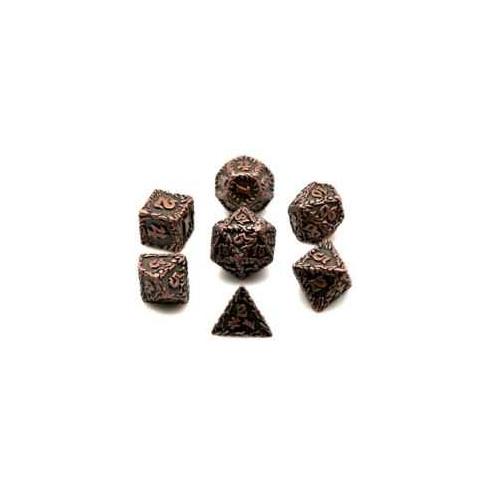 Würfelset Metall: Druid Copper (7)