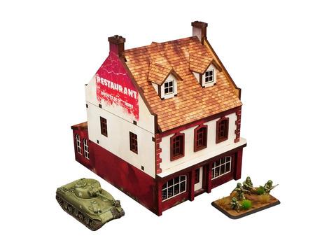 WW2 Normandy Restaurant PREPAINTED [15mm/1:100]