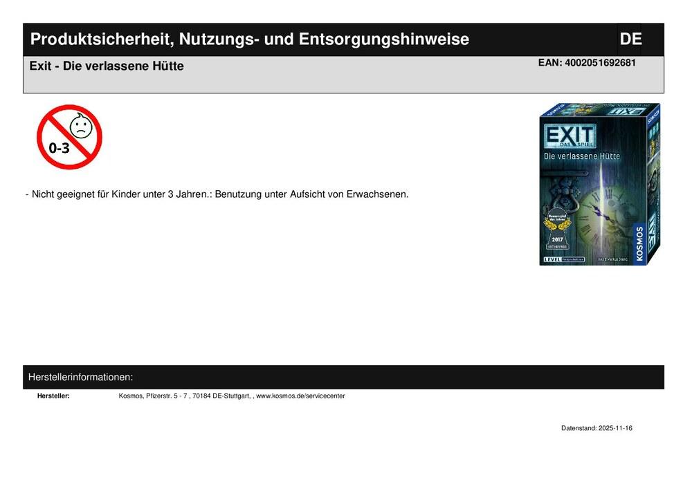 Exit - Die verlassene Hütte