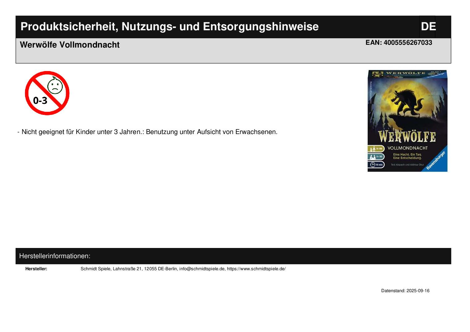Werwölfe Vollmondnacht