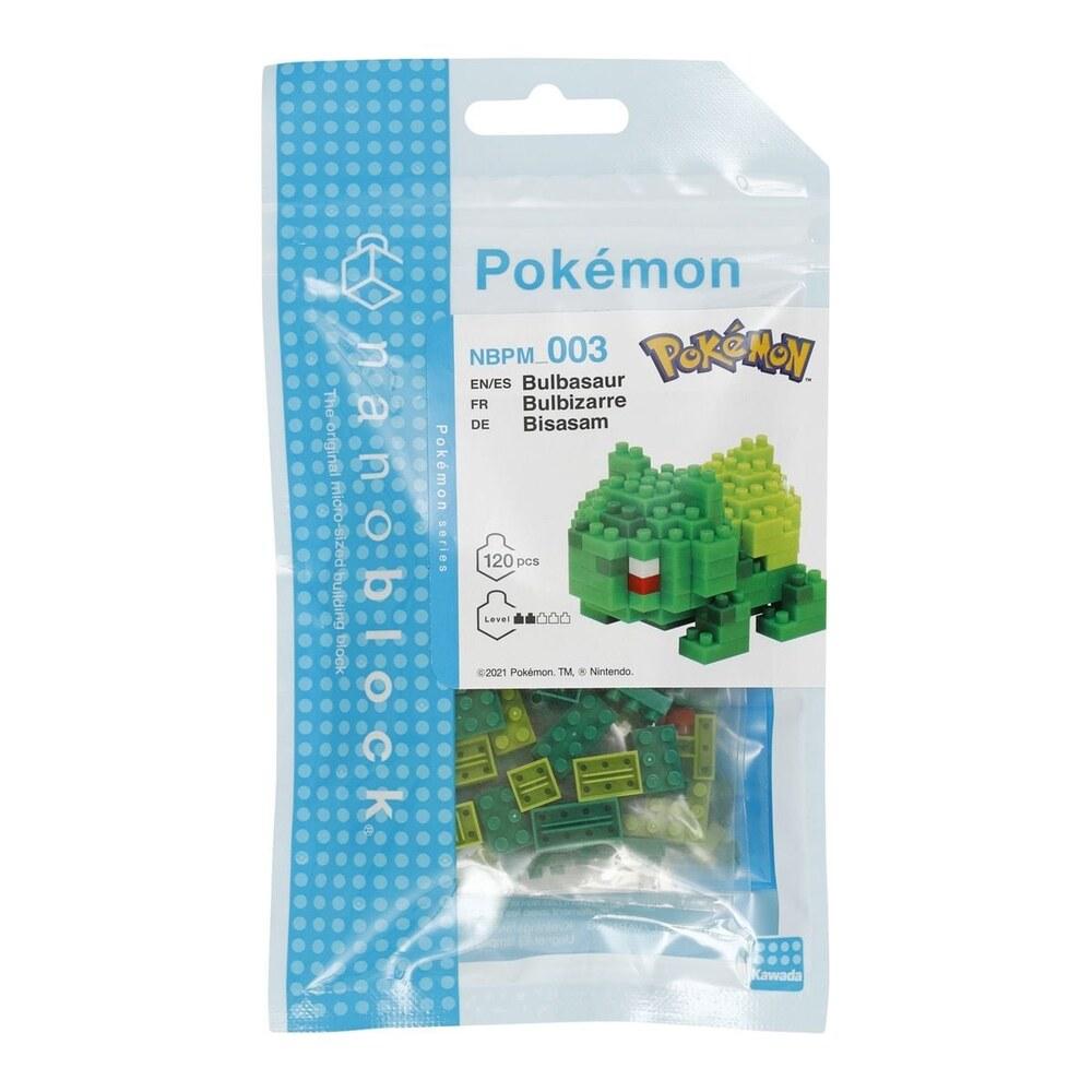 Pokemon Bulbasaur Bulbizarre Bisasam // Mini series NANOBLOCK, Mini-Bausatz, 3D