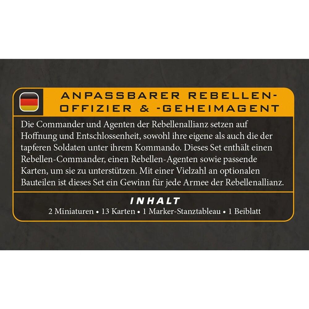 Star Wars: Legion  Customizable Rebel Officer & Agent DE