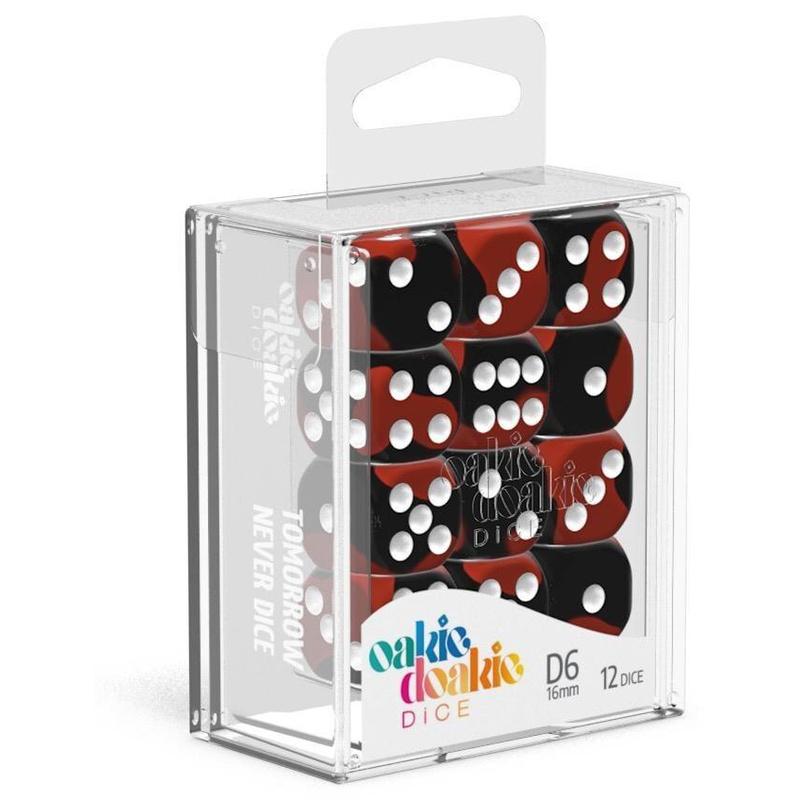 Oakie Doakie Dice W6 Würfel 16 mm Glow in the Dark - Lava (12)