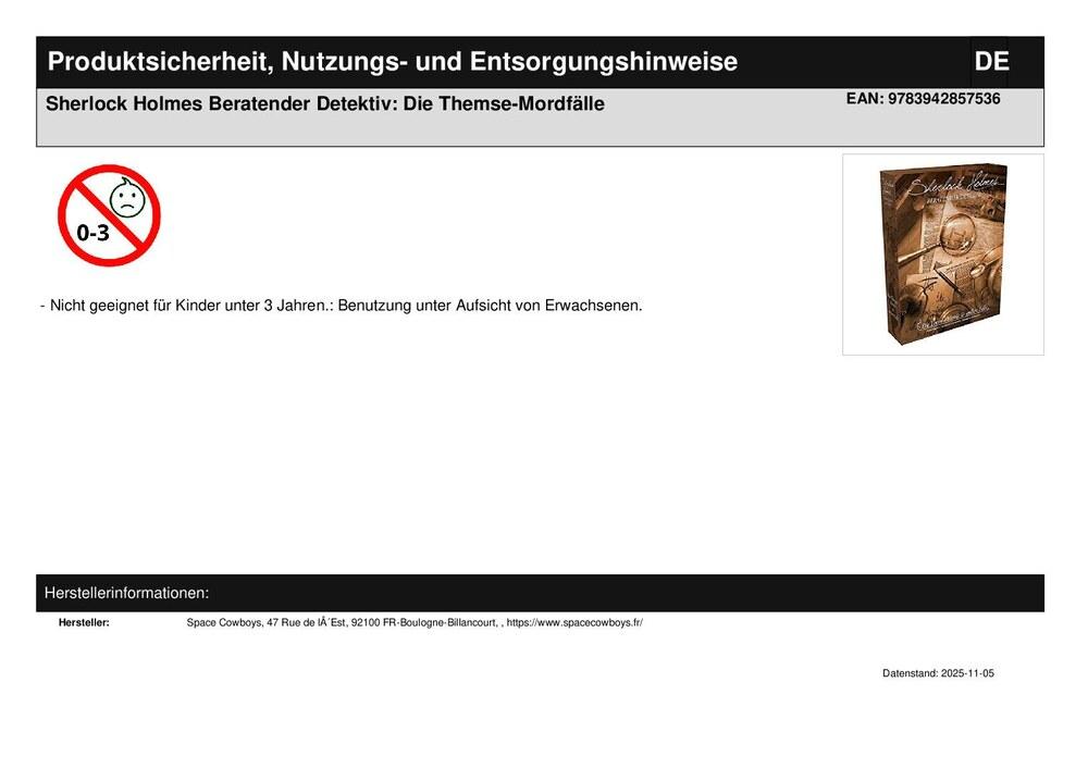 Sherlock Holmes Beratender Detektiv: Die Themse-Mordfälle