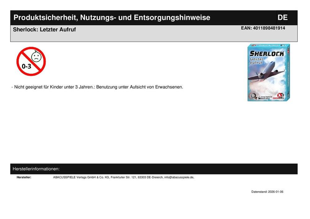 Sherlock: Letzter Aufruf