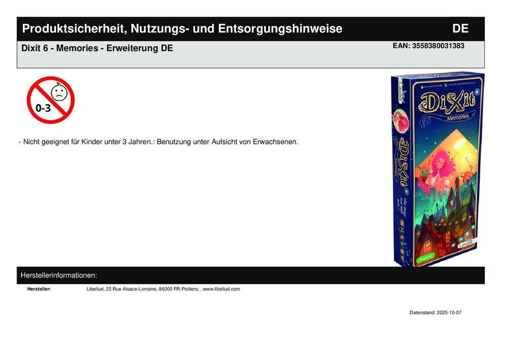 Dixit 6 - Memories - Erweiterung DE