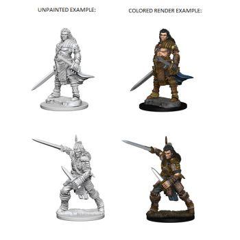 Pathfinder Deep Cuts Unpainted Miniatures: W1 Human Male Fighter
