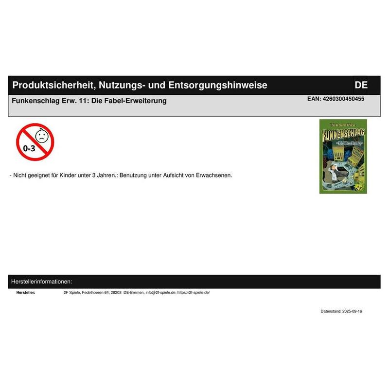Funkenschlag Erw. 11: Die Fabel-Erweiterung