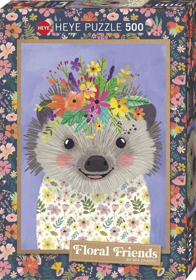 Funny Hedgehog - Floral Friends