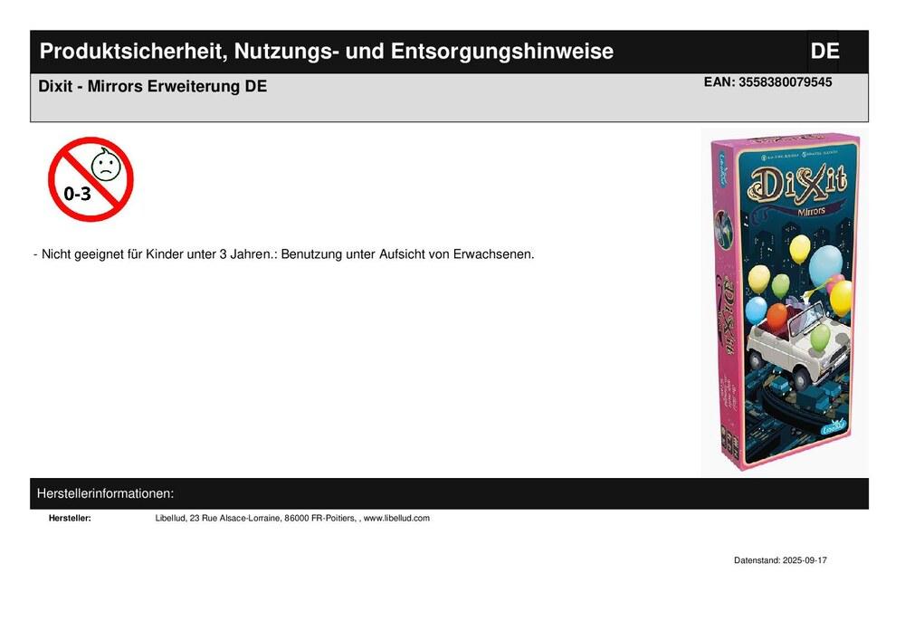 Dixit - Mirrors Erweiterung DE