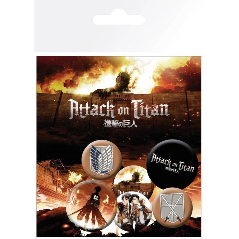 ATTACK ON TITAN - Badge Pack - Characters X4