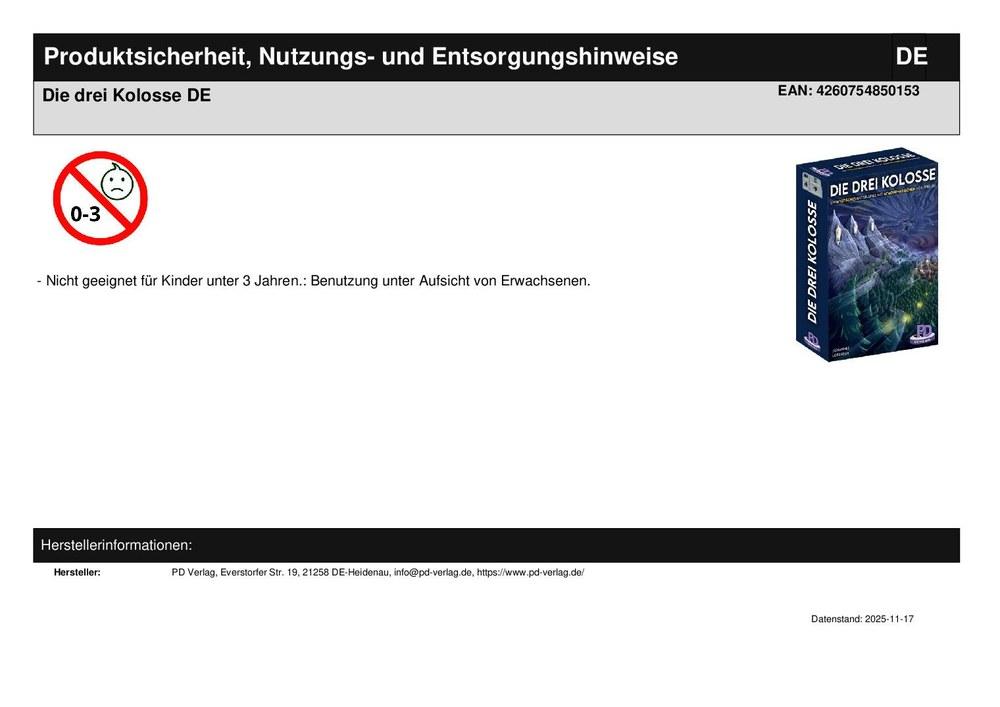 Die drei Kolosse DE