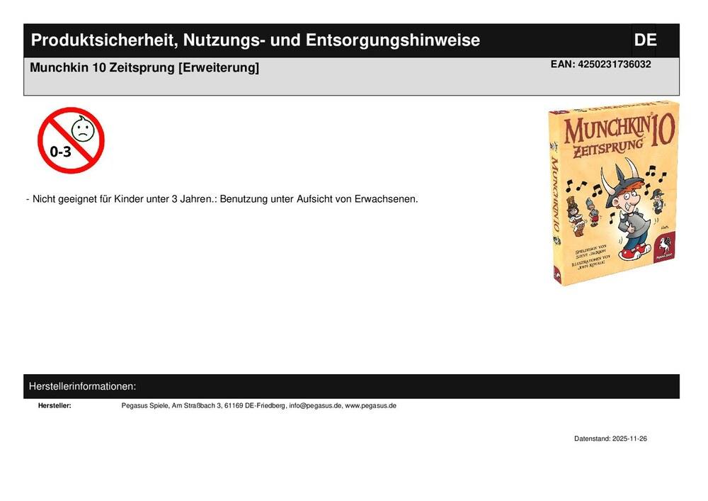 Munchkin 10 Zeitsprung [Erweiterung]