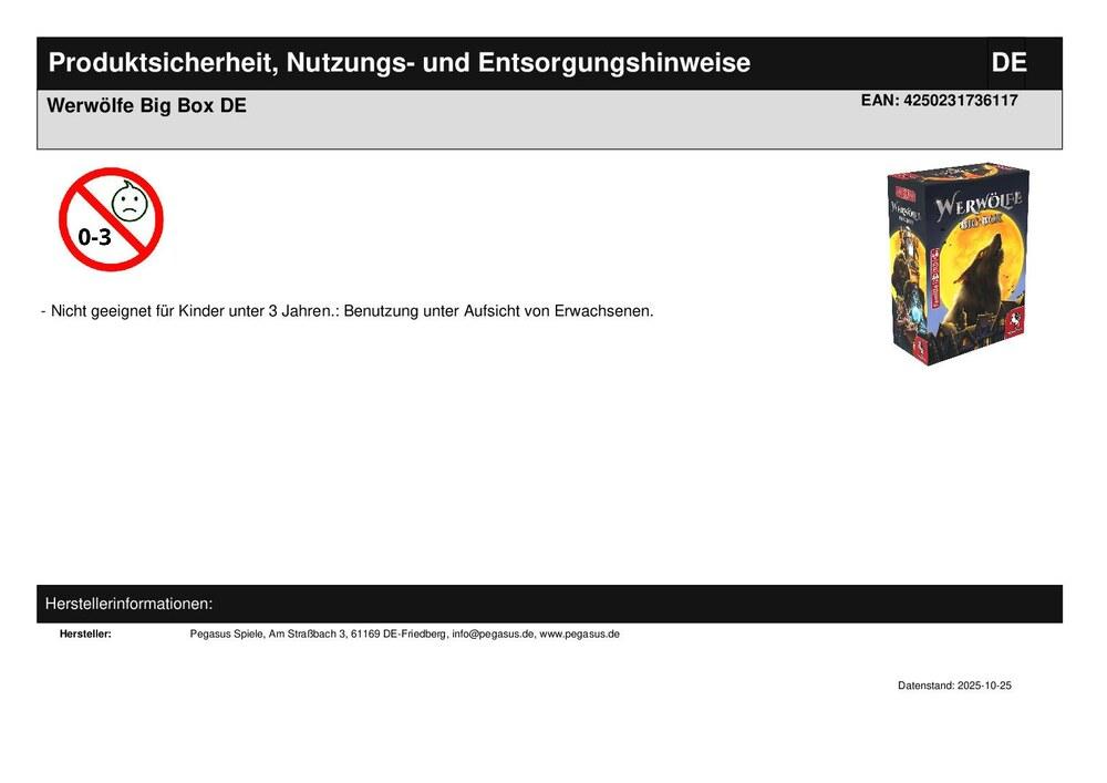 Werwölfe Big Box DE