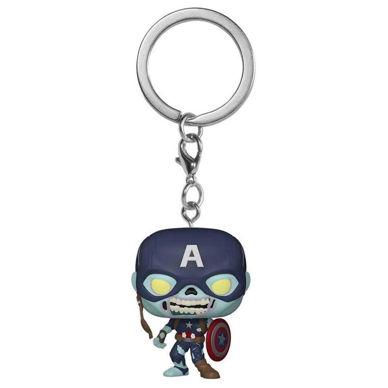 Funko POP Keychain: What If - Zombie Captain America