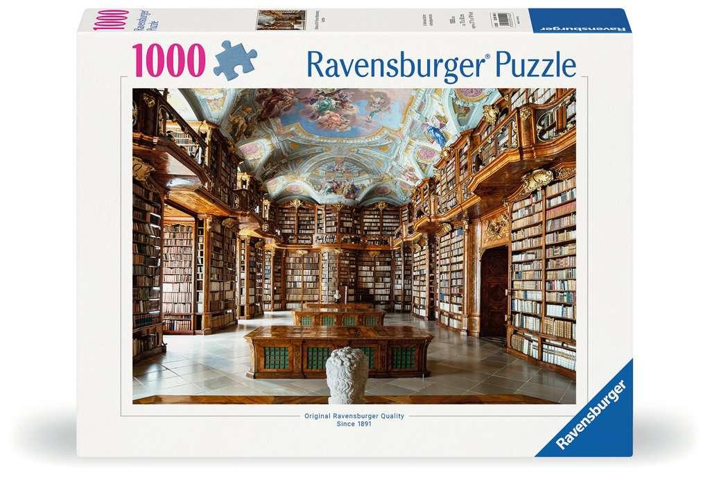 Erwachsenenpuzzle 1000 Teile - Bibliothek in St. Florian Monastery, Österreich