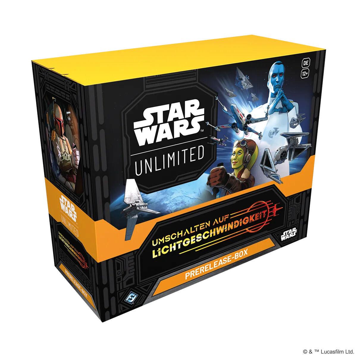 Star Wars: Unlimited - Umschalten auf Lichtgeschwindigkeit Prerelease Box DE