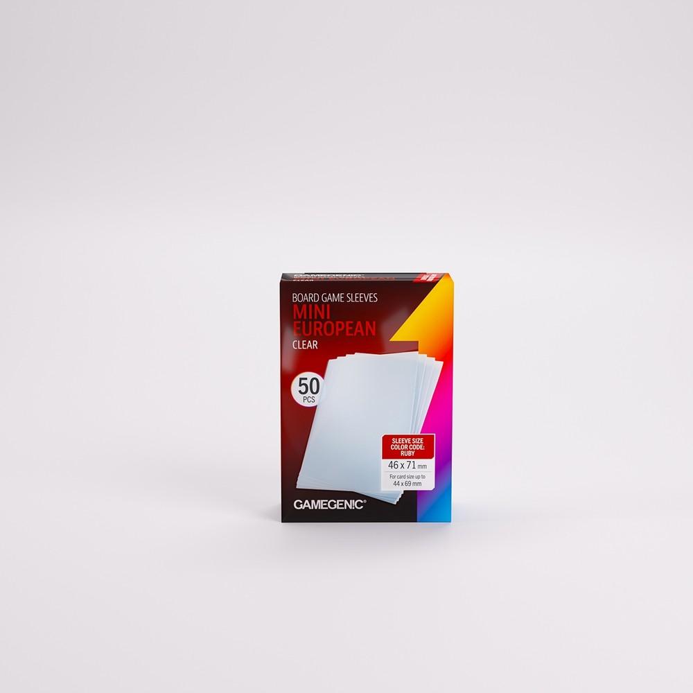 Board Game Sleeves Mini European Clear Matte