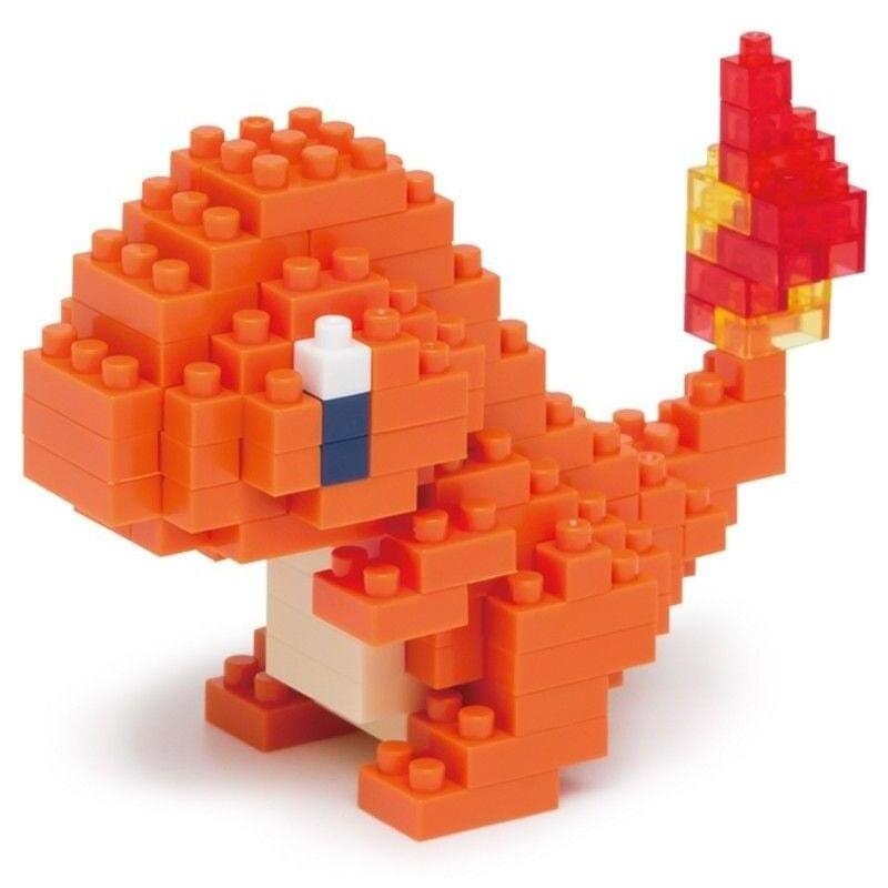 Pokemon Charmander Salameche Glumanda // Mini series NANOBLOCK, Mini-Bausatz, 3D