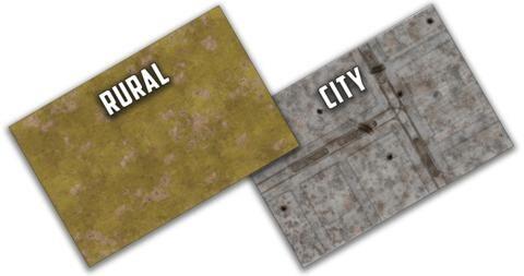 Gaming Mat - Brown/City 180x120