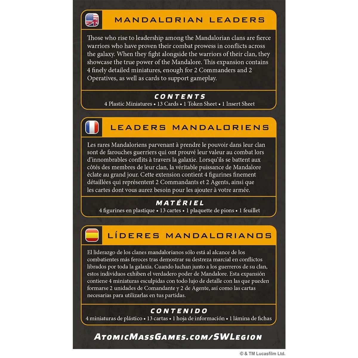 Star Wars Legion - Mandalorian Leaders