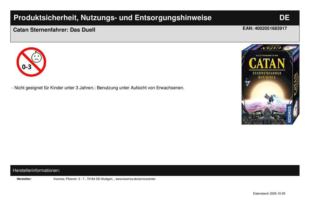 Catan Sternenfahrer: Das Duell