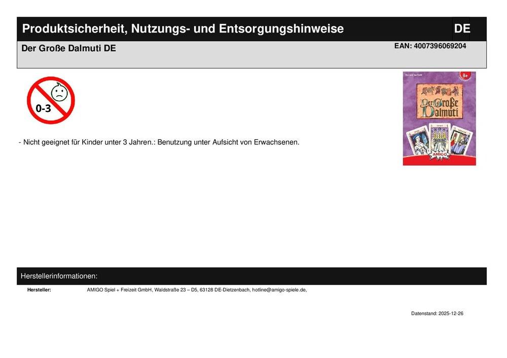 Der Große Dalmuti DE