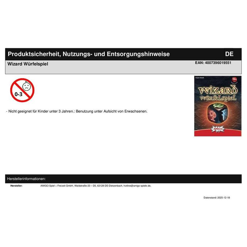 Wizard Würfelspiel