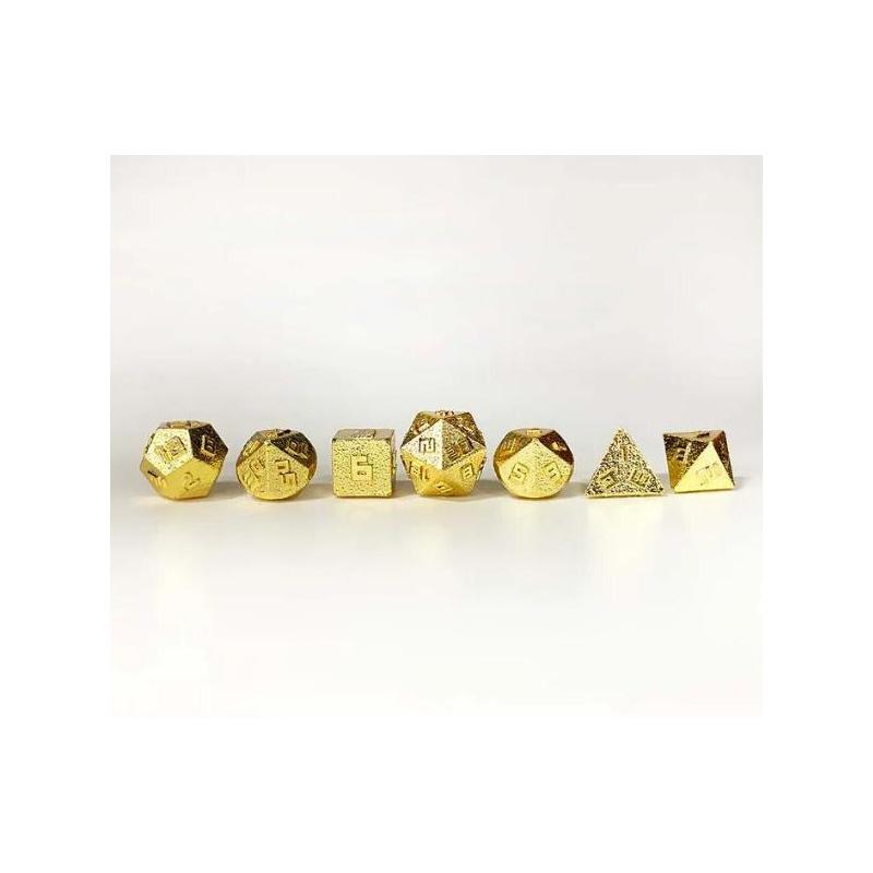 10MM Mini Metal RPG Dice Set-Ancient Gold