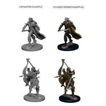 Pathfinder Deep Cuts Unpainted Miniatures: W1 Elf Male Fighter
