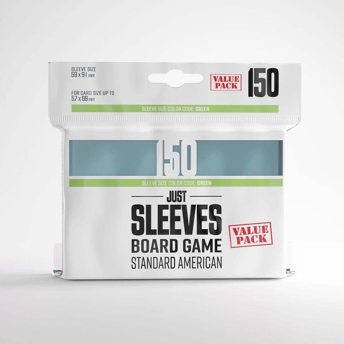 Just Sleeves - Standard American Size Green (150 Sleeves) (Boardgame)