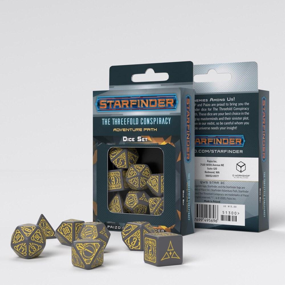 Q Workshop - Starfinder Threefold Conspiracy Dice Set (7)