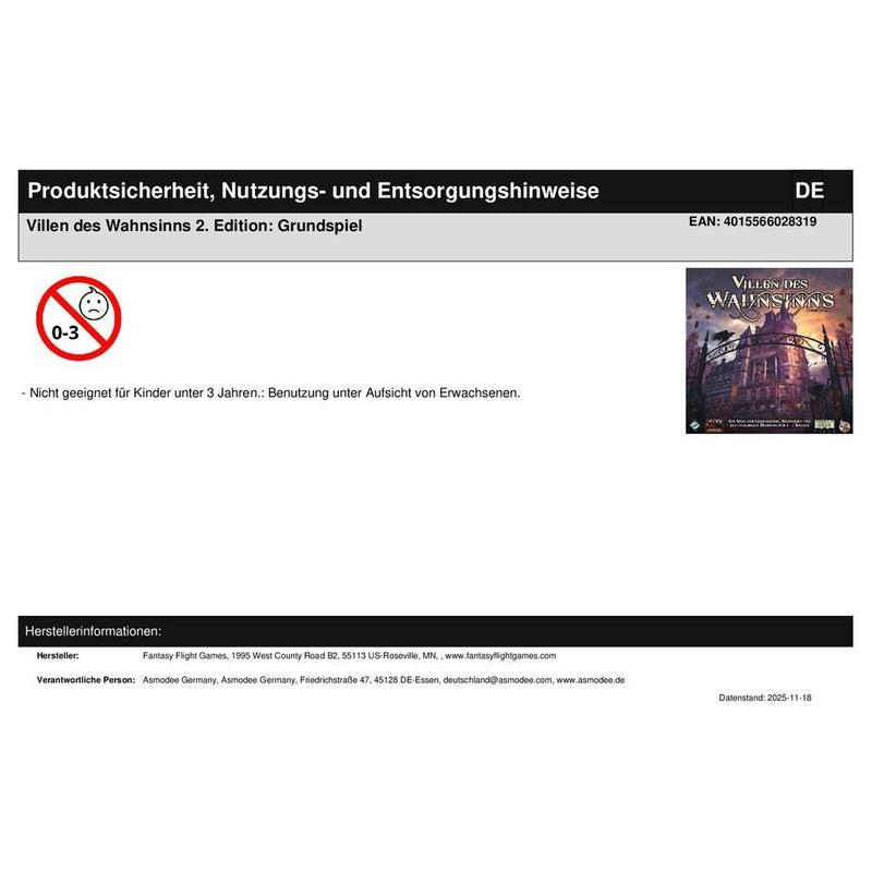 Villen des Wahnsinns 2. Edition: Grundspiel