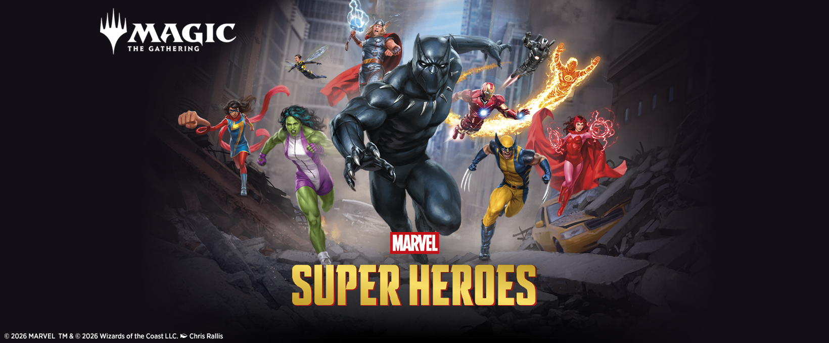 Magic: Marvel Super Heroes Banner um zu Vorbestellungen zu gelangen