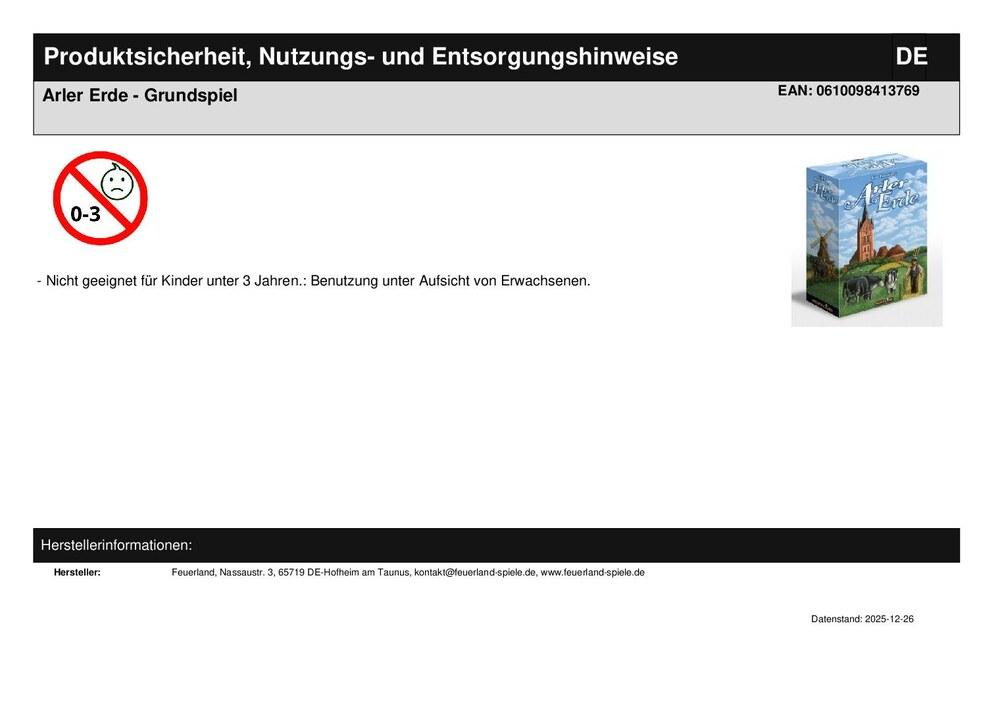 Arler Erde - Grundspiel