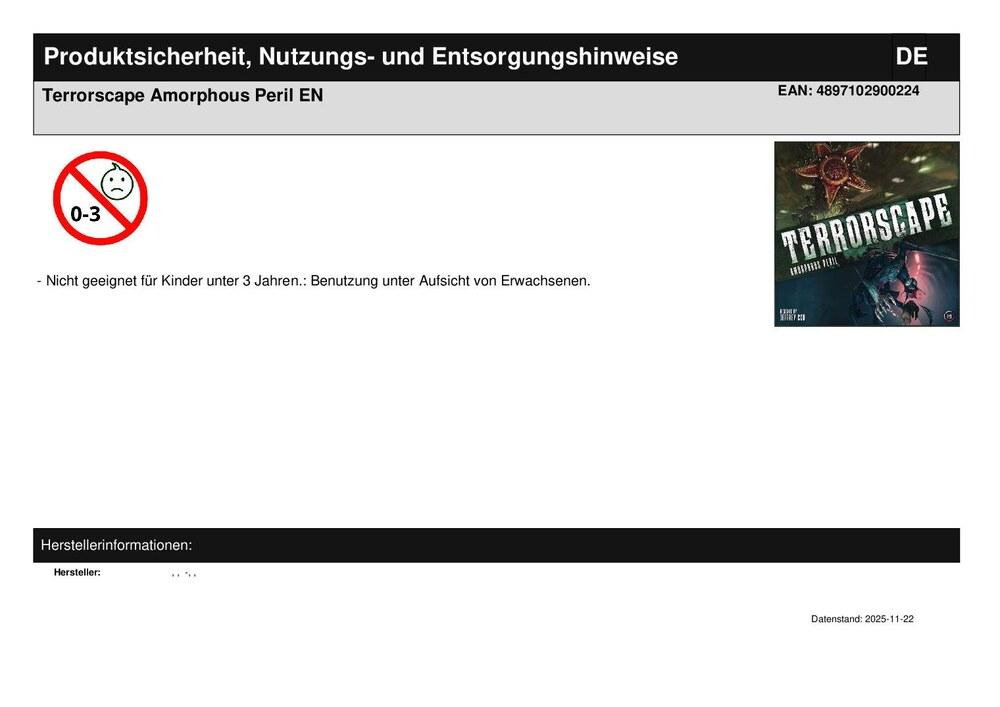 Terrorscape Amorphous Peril EN