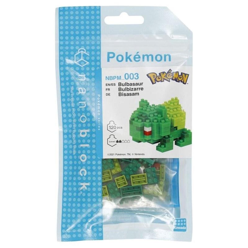 Pokemon Bulbasaur Bulbizarre Bisasam // Mini series NANOBLOCK, Mini-Bausatz, 3D