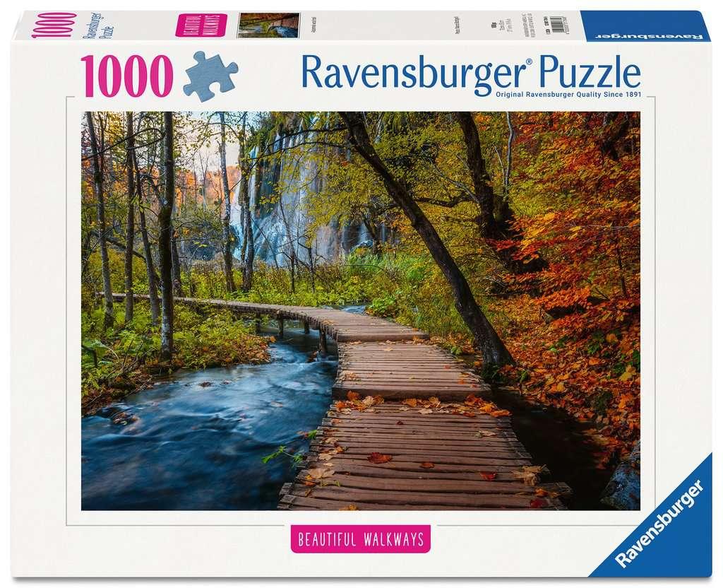 Erwachsenenpuzzle 1000 Teile - Herbstlicher Waldweg