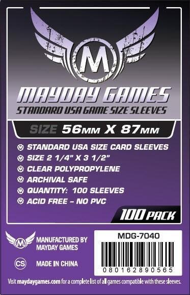 Standard USA Game Card Sleeves (100pcs) 56x87mm - MDG-7040