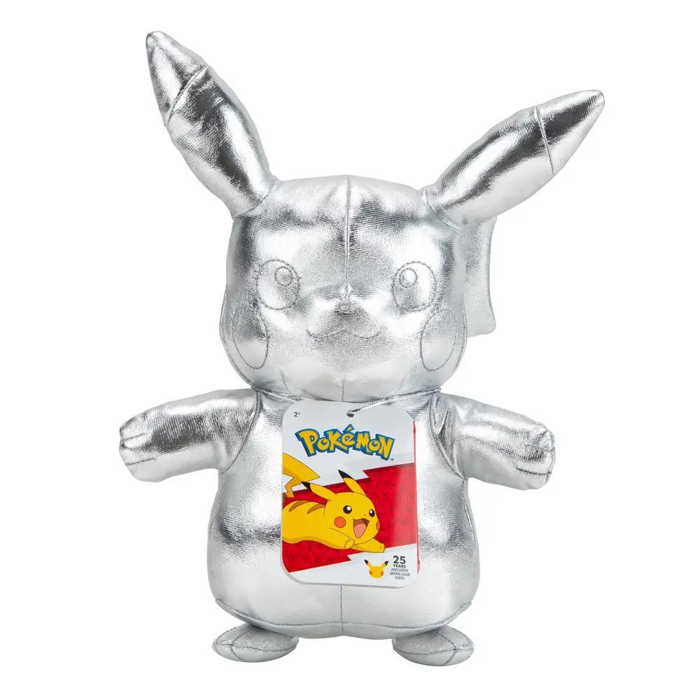 Pokémon Pikachu Plüsch (Silber, 20cm)